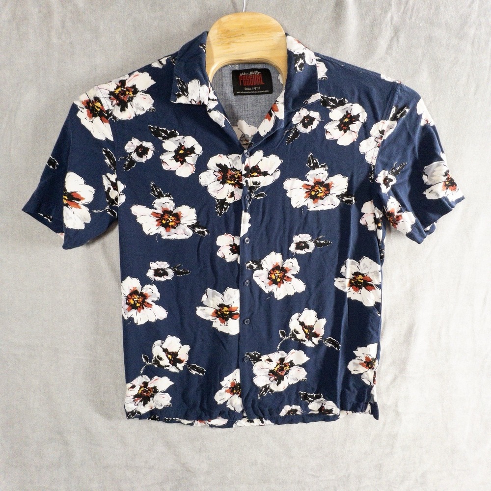 Urban Heritage Festival Hawaiian Floral Short Sleeve Button Up Shirt‎ Mens Small